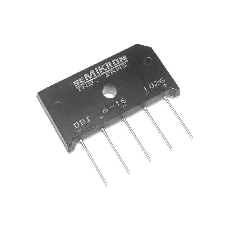 Semikron Danfoss Bridge Rectifier 1200 V 310 A 5-Pin Array 6 DBI 25-12 P