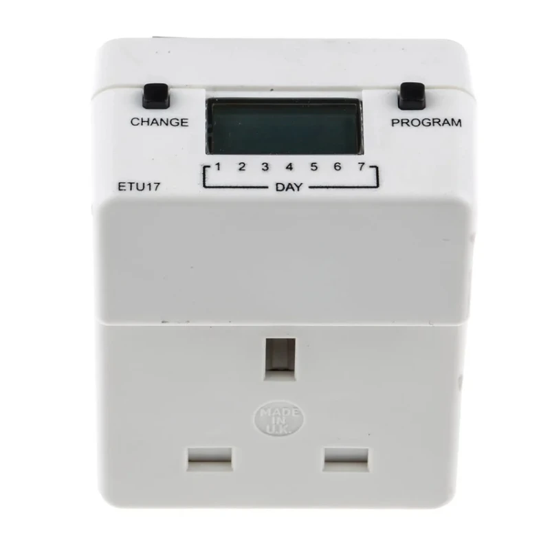 Timeguard Digital Plug In Timer 230V AC BS1363 Socket ETU17