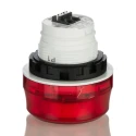 Idec HW1Z Series Electronic Sounder DIN Rail Mount, IP65, Red Housing, DC 24V, 1-Tone 70 dB @ 1m HW1Z-P1F2PQ4R