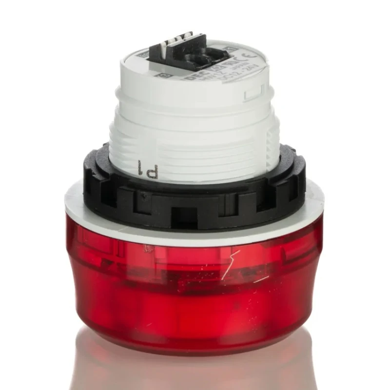 Idec HW1Z Series Electronic Sounder DIN Rail Mount, IP65, Red Housing, DC 24V, 1-Tone 70 dB @ 1m HW1Z-P1F2PQ4R