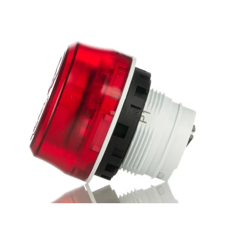 Idec HW1Z Series Electronic Sounder DIN Rail Mount, IP65, Red Housing, DC 24V, 1-Tone 70 dB @ 1m HW1Z-P1F2PQ4R