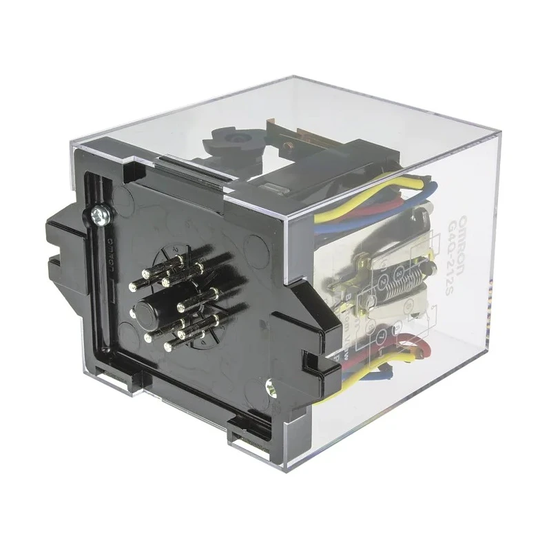 Omron Socket Power Relay 12V DC Coil 5A Switching Current DPDT G4Q-212S 12VDC
