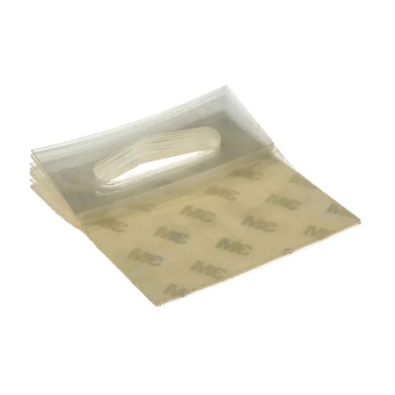 3M Clear Plastic Adhesive Hanger, 0.75 lb Weight Capacity, Pack of 50, Model 1075