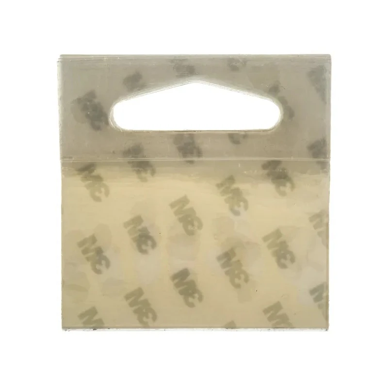 3M Clear Plastic Adhesive Hanger, 0.75 lb Weight Capacity, Pack of 50, Model 1075