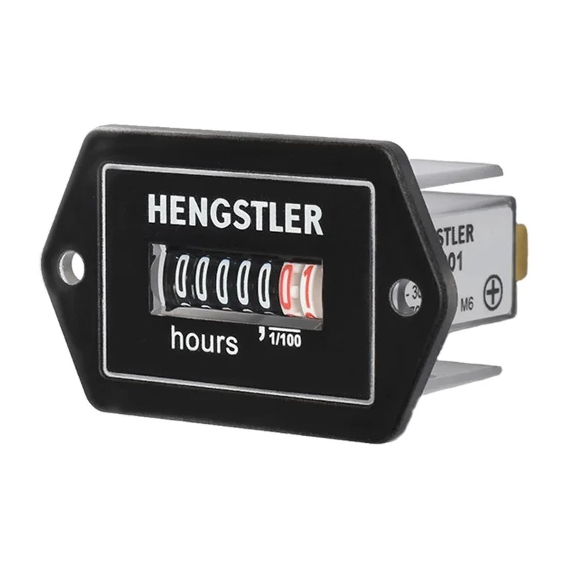 Hengstler 7 Digit Mechanical Hour Meter Counter 30V DC 0 636 001