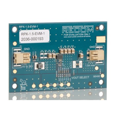 Recom Evaluation Board for RPX-1.5 Buck Regulator Module RPX-1.5-EVM-1