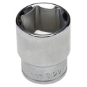Facom 1/2 in Drive 22 mm 6 Point Square Chrome Vanadium Steel Socket, 38mm Overall Length S.22H