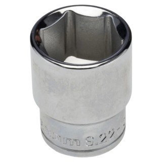 Facom 1/2 in Drive 22 mm 6 Point Square Chrome Vanadium Steel Socket, 38mm Overall Length S.22H