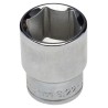 Facom 1/2 in Drive 22 mm 6 Point Square Chrome Vanadium Steel Socket, 38mm Overall Length S.22H