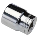 Facom 1/2 in Drive 22 mm 6 Point Square Chrome Vanadium Steel Socket, 38mm Overall Length S.22H