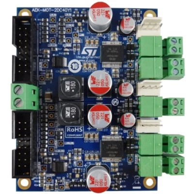 STMicroelectronics Automotive Grade Dual DC Motor Driver up to 35A each Current Controller AEK-MOT-2DC40Y1