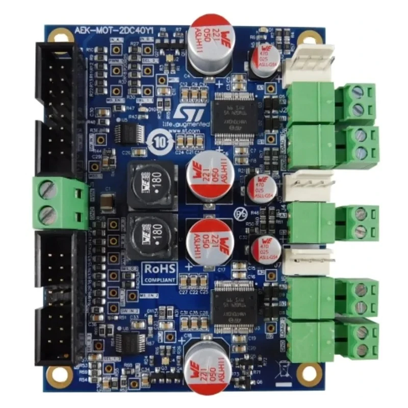 STMicroelectronics Automotive Grade Dual DC Motor Driver up to 35A each Current Controller AEK-MOT-2DC40Y1