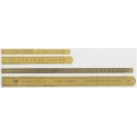 RS PRO 300 mm Steel Ruler Imperial, Metric Titanium Nitride Coated 25 mm Width 248-9231