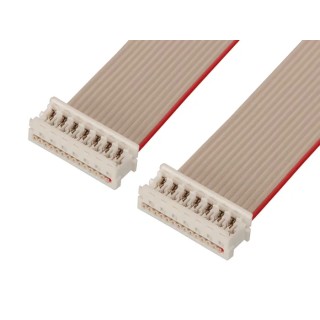 Molex Picoflex Series Ribbon Cable 14 Contacts Female Picoflex IDC to Female Picoflex IDC, 500 mm Length 92315-1450