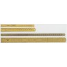 RS PRO Titanium Nitride Coated Steel Ruler Imperial, Metric 150 mm 12.5 mm Width Flexible Non-Folding 248-9225