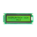 Displaytech 162K Alphanumeric LED LCD Monochrome Display, Yellow Green Illumination, 2 x 16 Characters, 85 x 30 x 162K BC BW