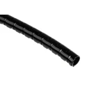 RS PRO Spiral Cable Wrap Nylon 5 m Length, Black, 8 mm Nominal Diameter, 0.8 mm Wall Thickness, Fits Cable Diameter 210-8572