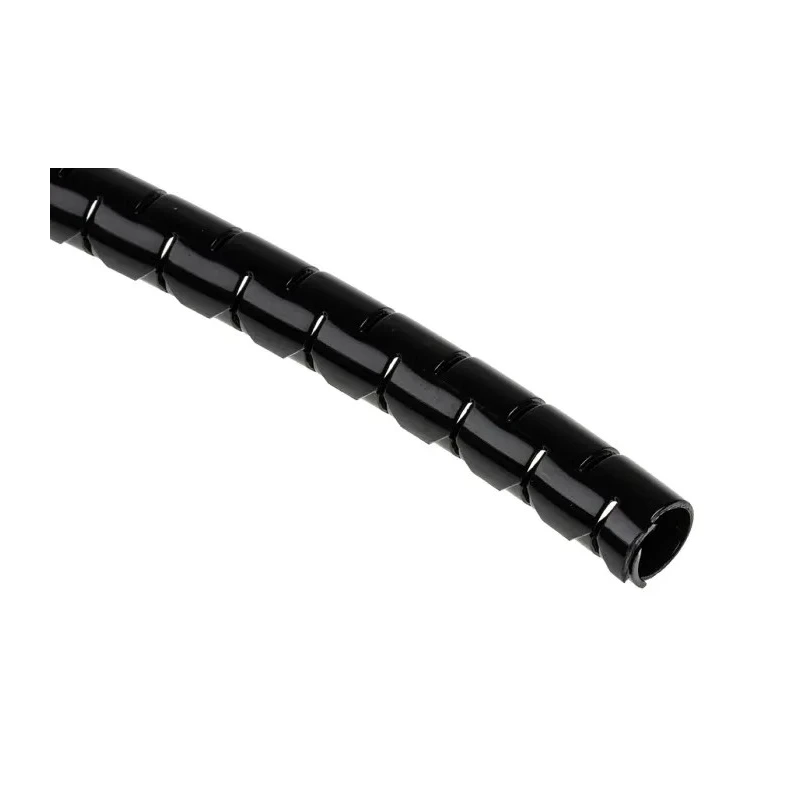 RS PRO Spiral Cable Wrap Nylon 5 m Length, Black, 8 mm Nominal Diameter, 0.8 mm Wall Thickness, Fits Cable Diameter 210-8572