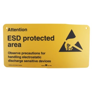 RS PRO Safety Poster Rigid Plastic English 300mm x 150mm 211-1196