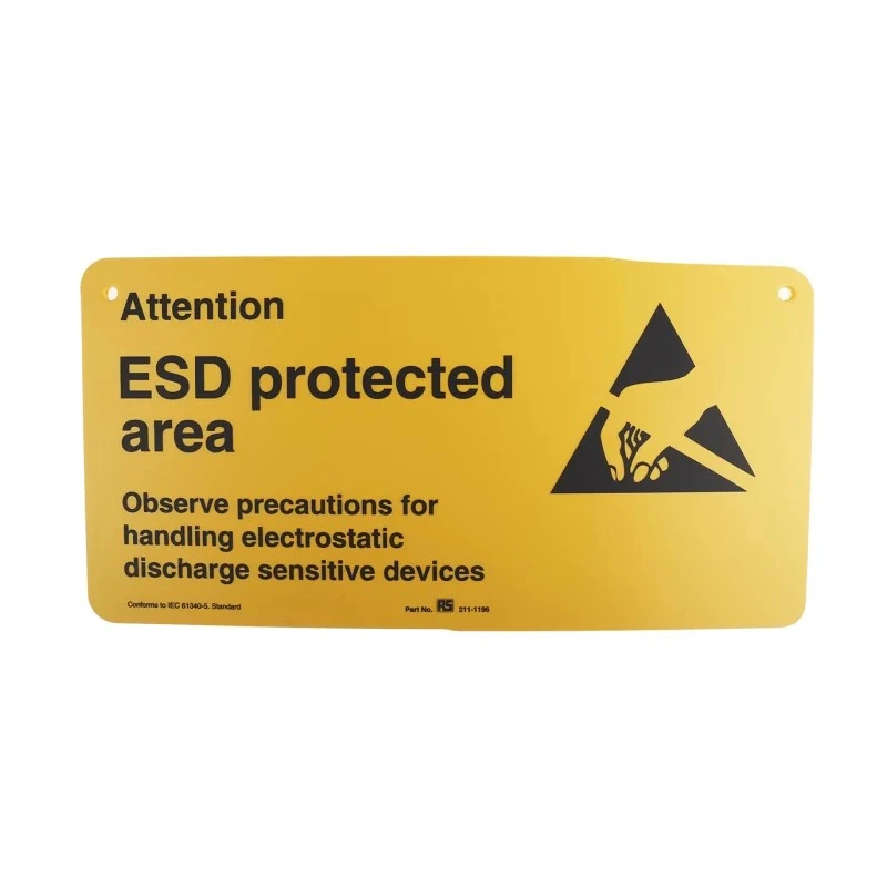RS PRO Safety Poster Rigid Plastic English 300mm x 150mm 211-1196