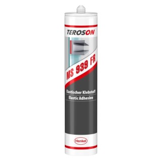 Teroson Paste Adhesive & Sealant Cartridge 310 ml Black PVC Base Chemical MS939