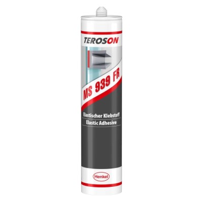 Teroson Paste Adhesive & Sealant Cartridge 310 ml Black PVC Base Chemical MS939