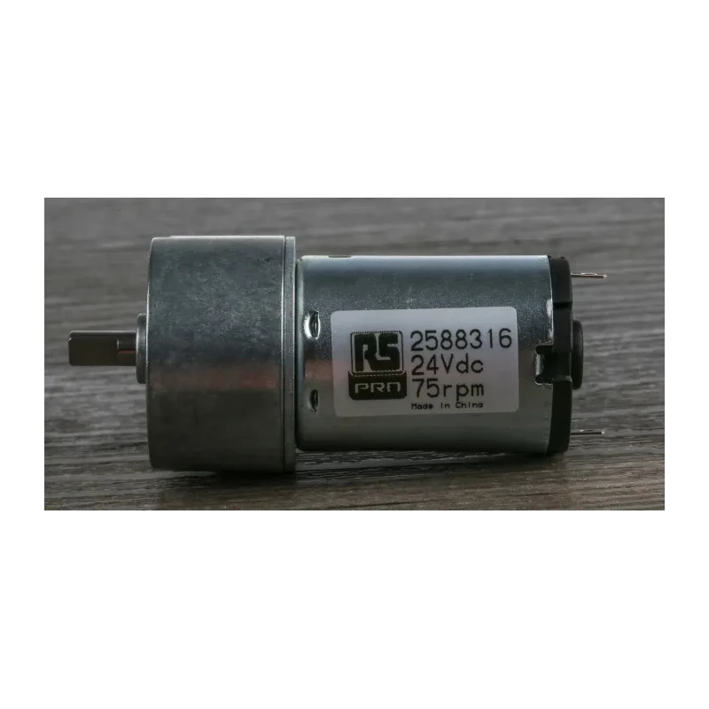 RS PRO DC Geared Motor 24V dc 1.69W 75rpm 20 Ncm Torque 5mm Shaft Diameter 258-8316