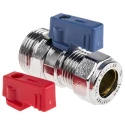 Pegler Yorkshire Brass Copper Male Ball Valve BSPP 16 Bar 120°C 15 mm 524008