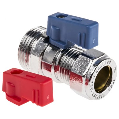 Pegler Yorkshire Brass Copper Male Ball Valve BSPP 16 Bar 120°C 15 mm 524008
