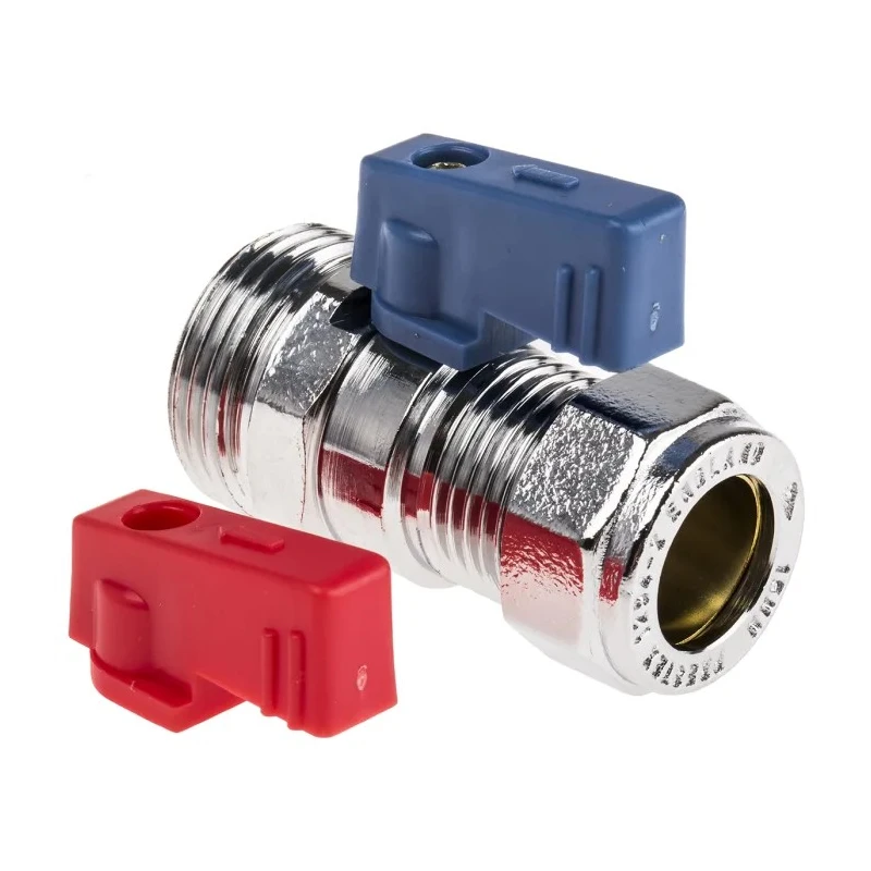 Pegler Yorkshire Brass Copper Male Ball Valve BSPP 16 Bar 120°C 15 mm 524008