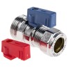 Pegler Yorkshire Brass Copper Male Ball Valve BSPP 16 Bar 120°C 15 mm 524008