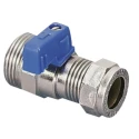 Pegler Yorkshire Brass Copper Male Ball Valve BSPP 16 Bar 120°C 15 mm 524008