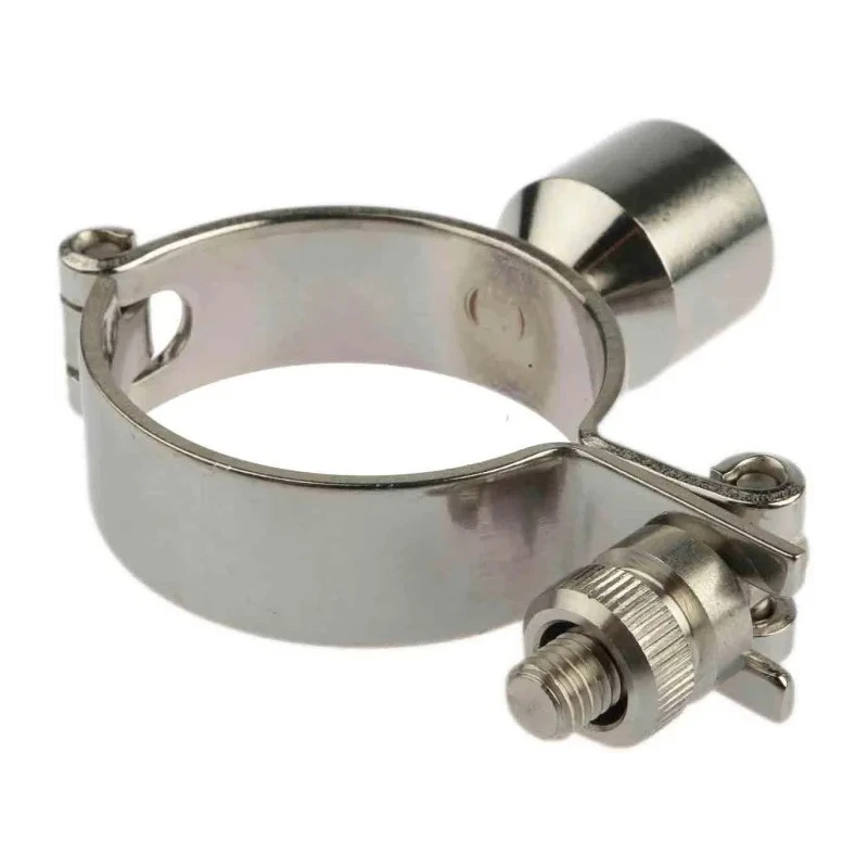 RS PRO Zinc Plated Stainless Steel Silver Hinged Pipe Clamp 0.5in 2in UK 265-5286