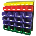 RS PRO Steel Louvre Panel Storage Unit x 914 mm x 946 mm, Blue, Green, Red, Yellow 257-7007