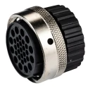 ITT Cannon Circular Connector 31 Contacts Cable Plug Female IP67 Polymer Housing Bayonet Mount TN6S24-1219S1L / 192900-0056