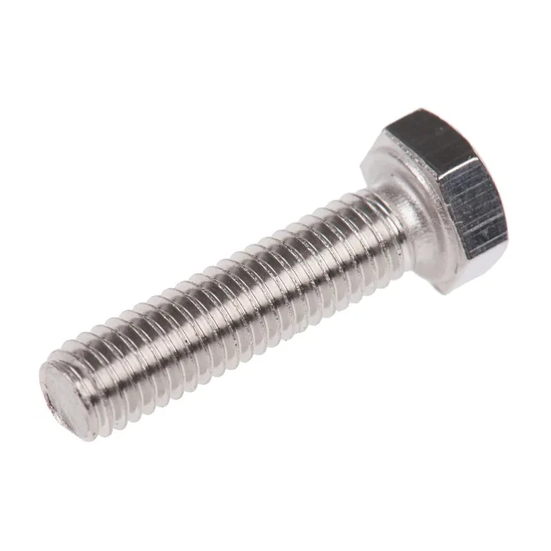 RS PRO Plain Stainless Steel Hex Bolt M5 x 20 mm DIN 933 316 A4 Corrosion Resistant 263-2211