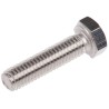 RS PRO Plain Stainless Steel Hex Bolt M5 x 20 mm DIN 933 316 A4 Corrosion Resistant 263-2211