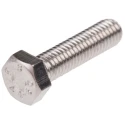 RS PRO Plain Stainless Steel Hex Bolt M5 x 20 mm DIN 933 316 A4 Corrosion Resistant 263-2211