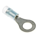RS PRO Insulated Ring Terminal, M6 Stud, Nylon Insulation, Blue, 14 AWG Wire Size, Copper Tin-Plated 267-3739