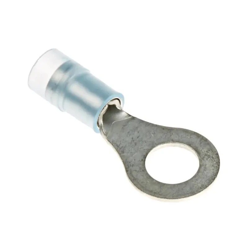 RS PRO Insulated Ring Terminal, M6 Stud, Nylon Insulation, Blue, 14 AWG Wire Size, Copper Tin-Plated 267-3739