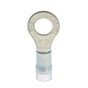RS PRO Insulated Ring Terminal, M6 Stud, Nylon Insulation, Blue, 14 AWG Wire Size, Copper Tin-Plated 267-3739