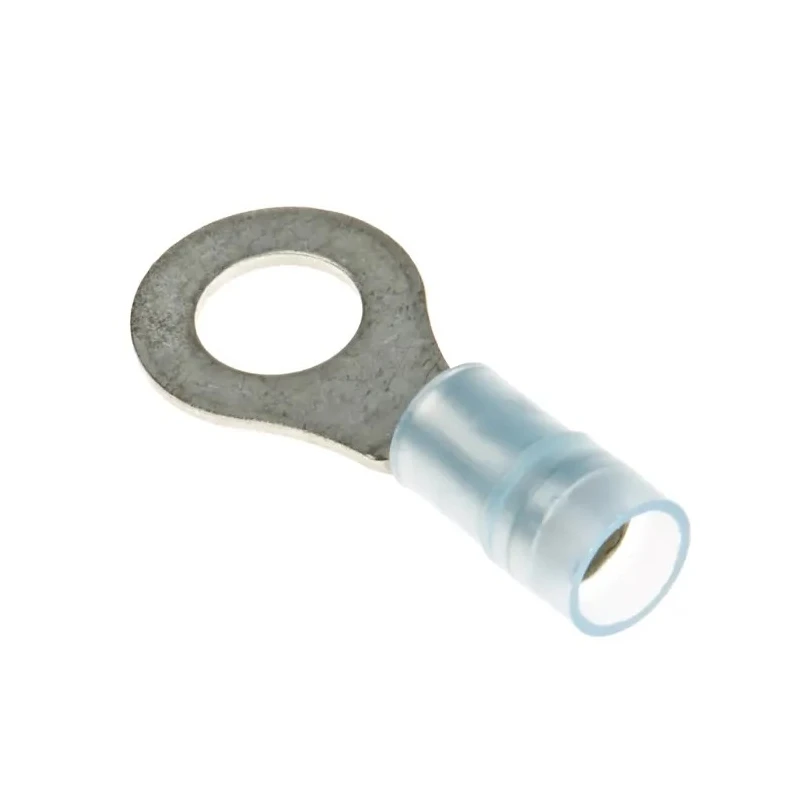 RS PRO Insulated Ring Terminal, M6 Stud, Nylon Insulation, Blue, 14 AWG Wire Size, Copper Tin-Plated 267-3739
