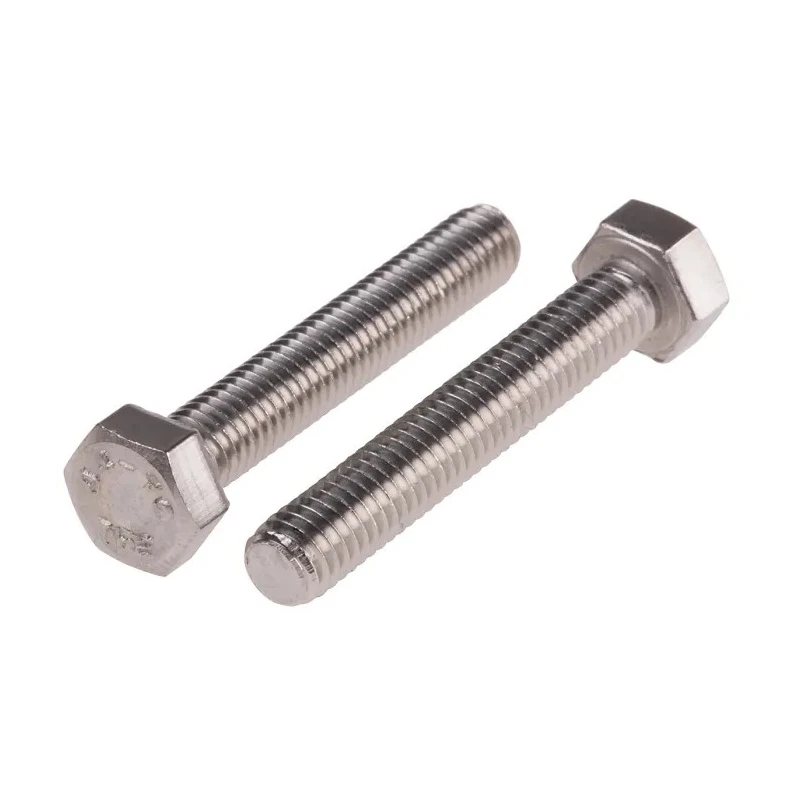 RS PRO Plain Stainless Steel Hex Bolt M5 x 30 mm DIN 933 316 A4 Stainless Steel 263-2249
