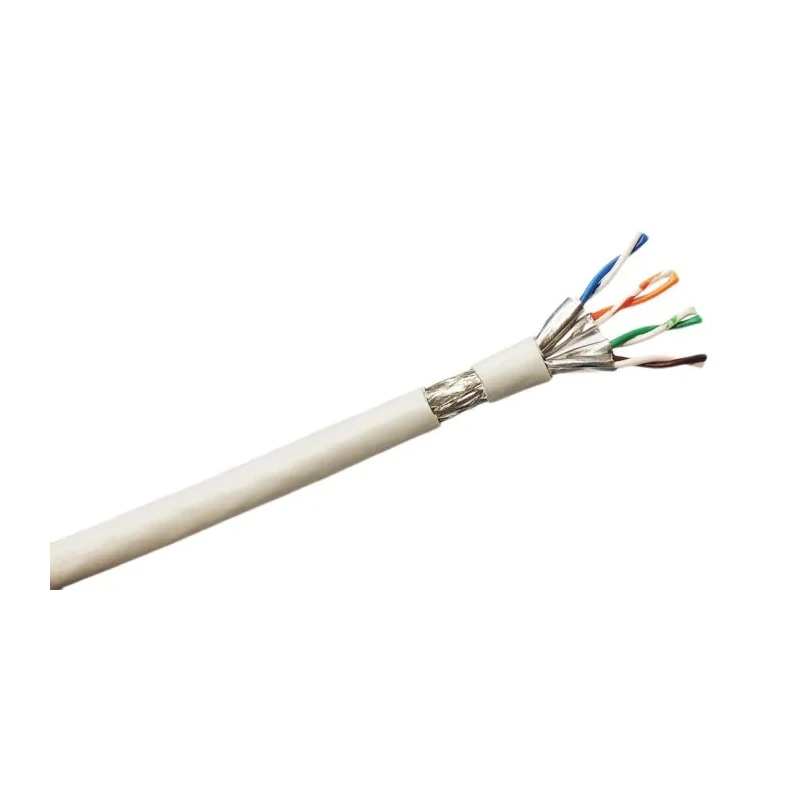 RS PRO Cat7a Ethernet Cable Solid Solid, 100 m Length, White Low Smoke Zero Halogen Jacket, Shielded, 300V China Cat7a