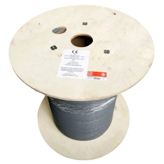 RS PRO Cat7 Ethernet Cable, 100 m, Grey Unterminated, S/FTP Low Smoke Zero Halogen Cat7