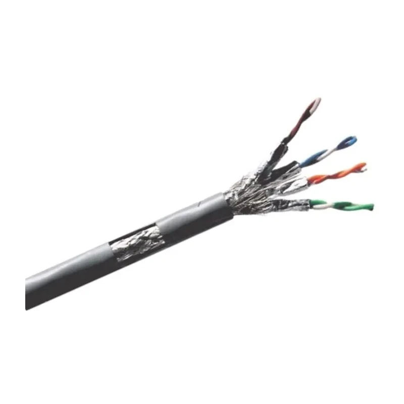 RS PRO Cat7 Ethernet Cable, 100 m, Grey Unterminated, S/FTP Low Smoke Zero Halogen Cat7
