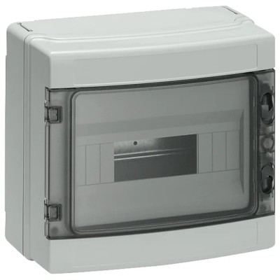 Siemens Lockable Alpha SIMBOX Distribution Board, 8 Way, IP65, Surface Mounting, Grey, 8GB1371-1
