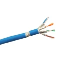 RS PRO Cat7a Ethernet Cable Shielded Screened 100 m Blue Low Smoke Zero Halogen Cat7a