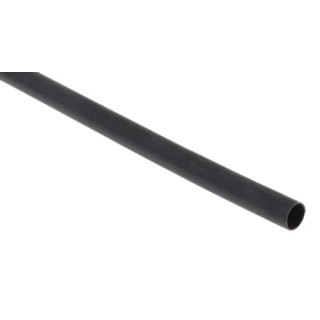 RS PRO Halogen Free Heat Shrink Tubing Black 4.8 mm Diameter x 1.2 m Length 2:1 Ratio 211-6220