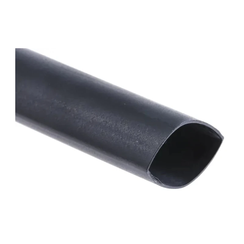 RS PRO Halogen Free Heat Shrink Tubing Black 12.7 mm Sleeve Diameter x 1.2 m Length 2:1 Ratio 211-6258